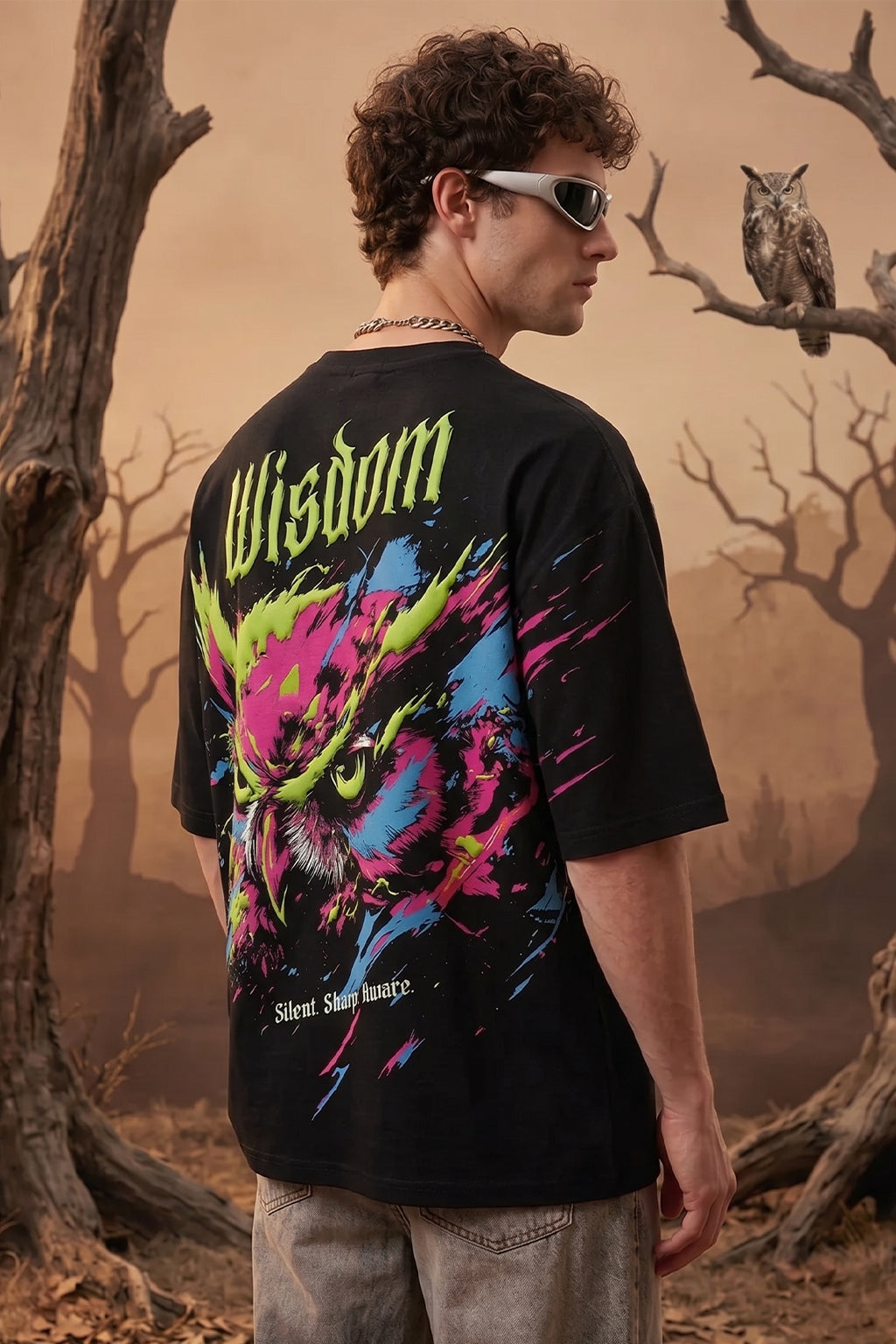 Wisdom Black 3D Puff Print Exclusive T-shirt Supreme Edition
