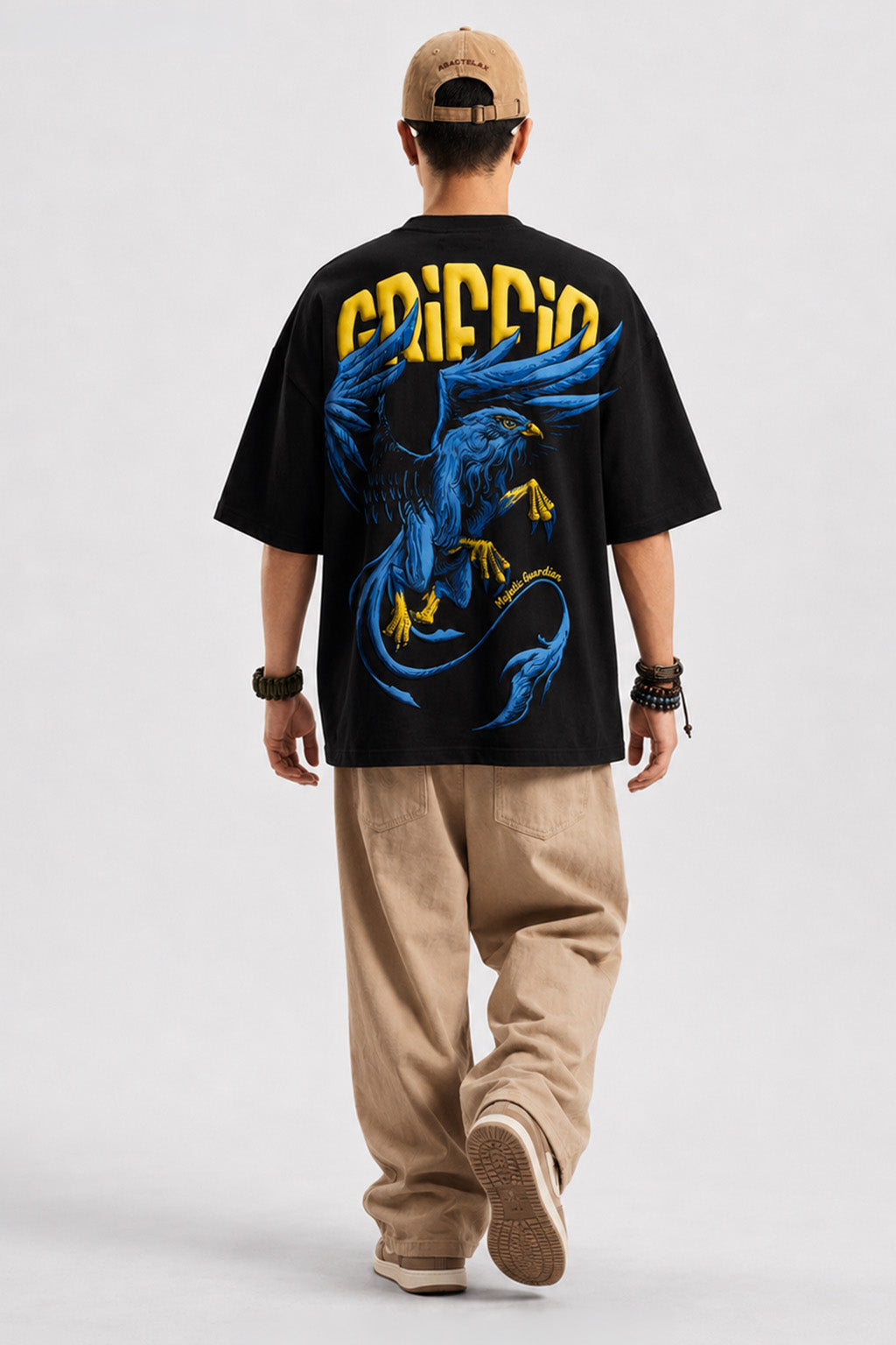 Griffin Black 3D Puff Print Exclusive T-shirt Supreme Edition