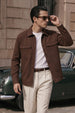 Brown Exclusive Black Premium Button Detail Exclusive Shacket