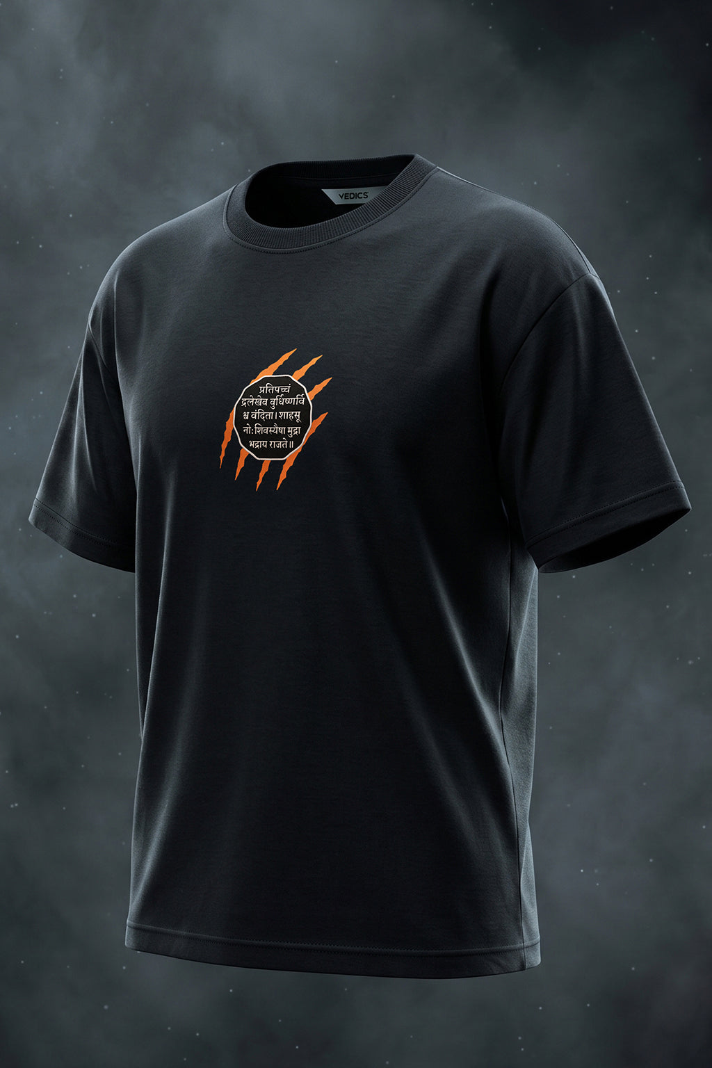 छत्रपति शिवाजी महाराज Black Puff Printed Exclusive T-shirt Epic Collection