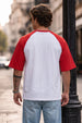 Peter Parker Red Raglan Oversized Printed T-Shirt