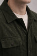 Olive Green 4 Pocket Loose Fit Exclusive Corduroy Jacket