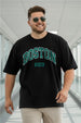 Boston Black Graphic Printed Plus Size T-shirt