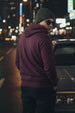 Purple Plain Regular Hoodie