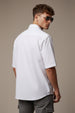 White Plain Regular Fit Half Sleeve Single Pocket Exclusive Shirt