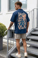 Fantastic Navy Oversized Printed Exclusive Shirt