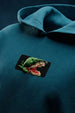 Veirdo Wild Moroccan Blue Oversized Puff Printed Exclusive Hoodie