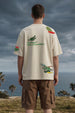 Crocodilian Swanwhite Oversized Printed Exclusive T-shirt