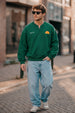 Yatch Club V Neck Oversized Exclusive Sweatshirt