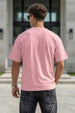 Pink Plain Oversized T-shirt
