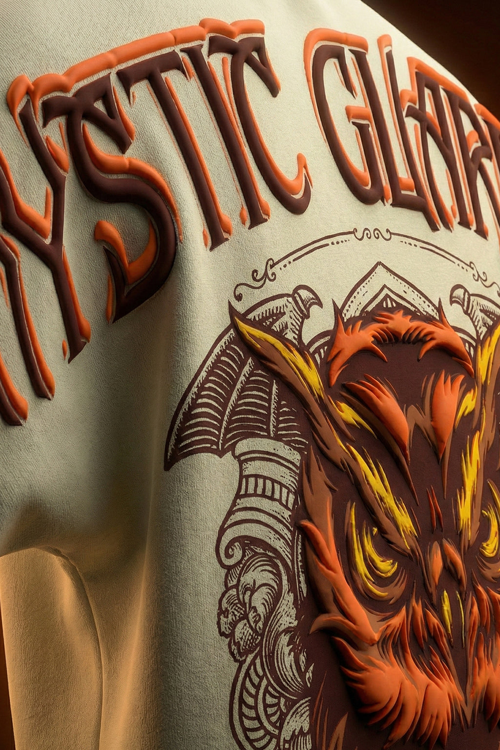 Guardian Owl Swanwhite 3D Puff Print Exclusive T-shirt Supreme Edition