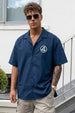 Fantastic Navy Oversized Printed Exclusive Shirt
