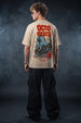 Octo Beats Swanwhite Oversized Printed T-shirt