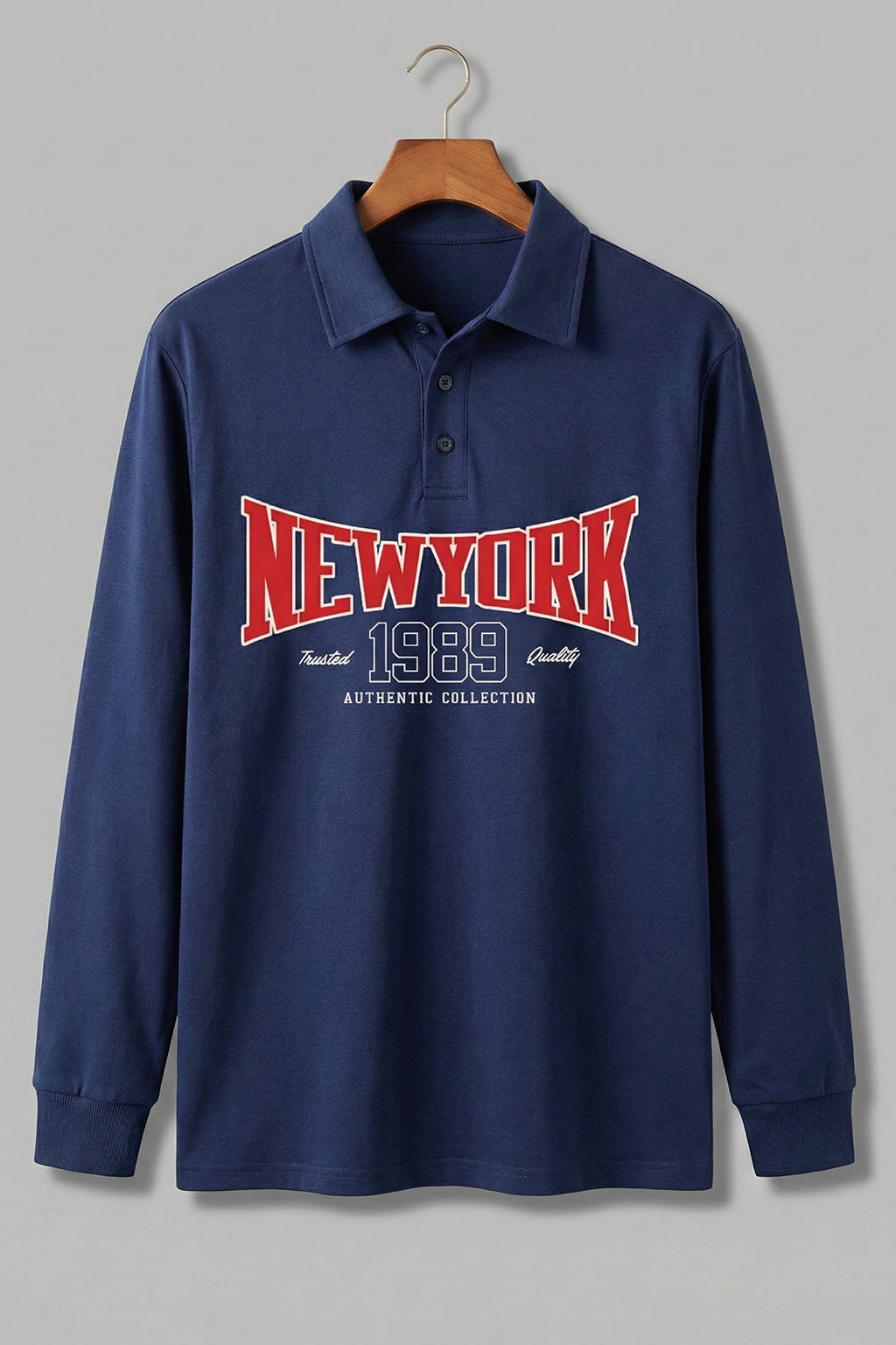 New York Navy Oversized Full Sleeve Exclusive Polo T-shirt