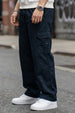 Navy Pure Cotton Baggy Fit 4 Pocket Cargo