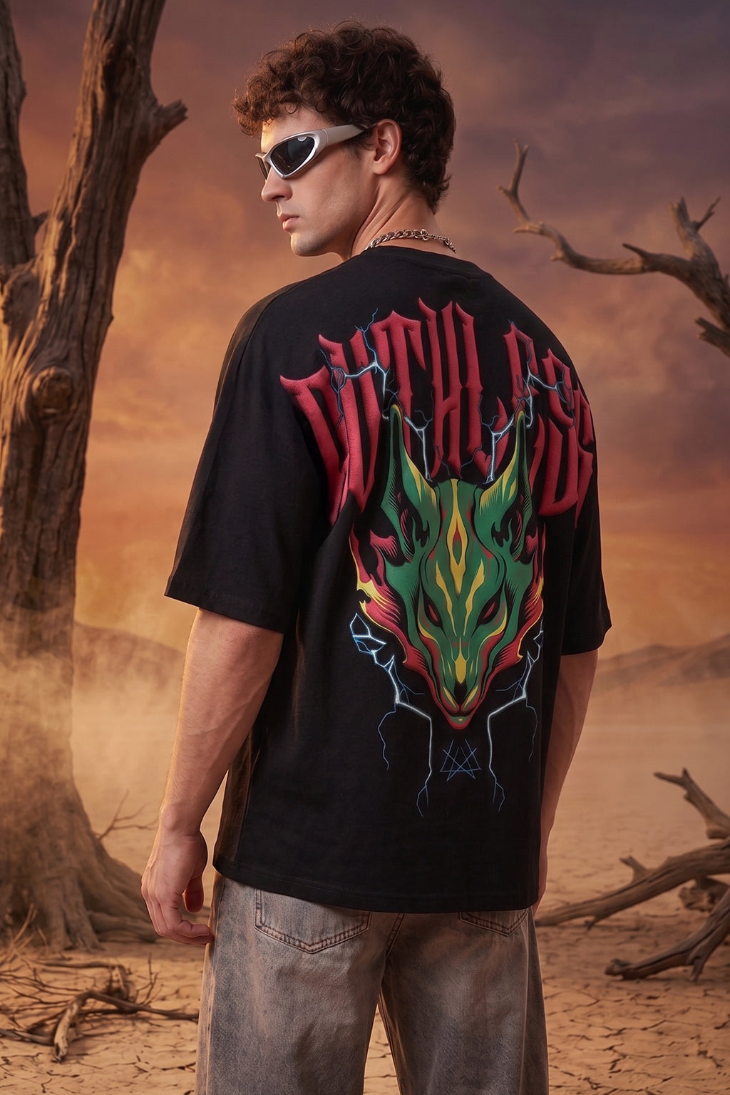 Ruthless Wolf Black 3D Puff Print Exclusive T-shirt Supreme Edition