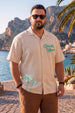Good Vibes Swanwhite Plus Size Printed Exclusive Shirt