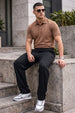 Black Minimalist Loopknit Loose Fit Streetwear Jogger