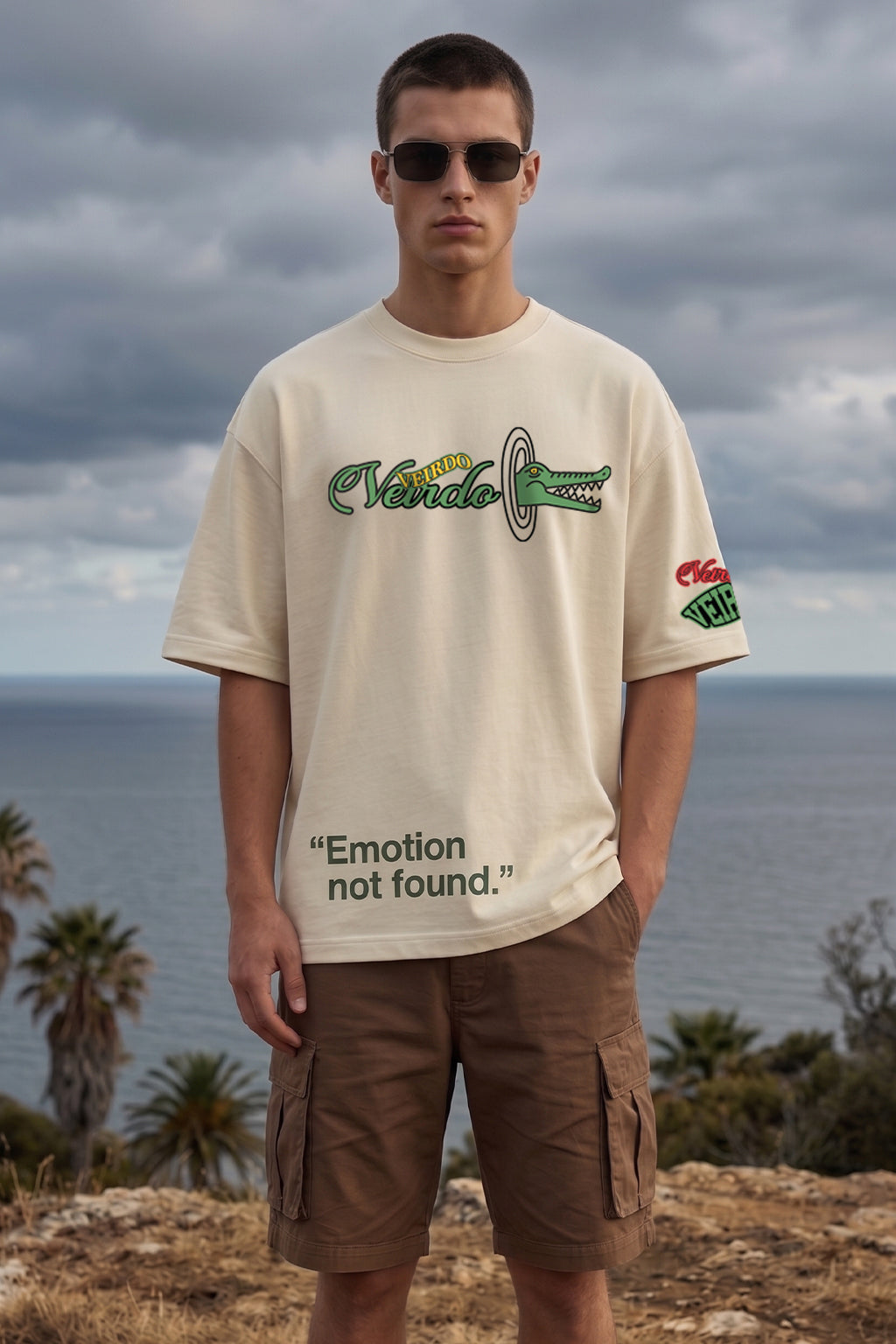 Crocodilian Swanwhite Oversized Puff Printed Exclusive T-shirt