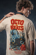 Octo Beats Swanwhite Oversized Printed T-shirt