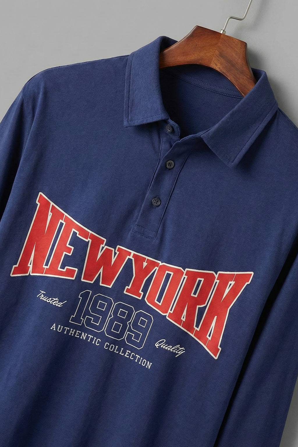 New York Navy Oversized Full Sleeve Exclusive Polo T-shirt