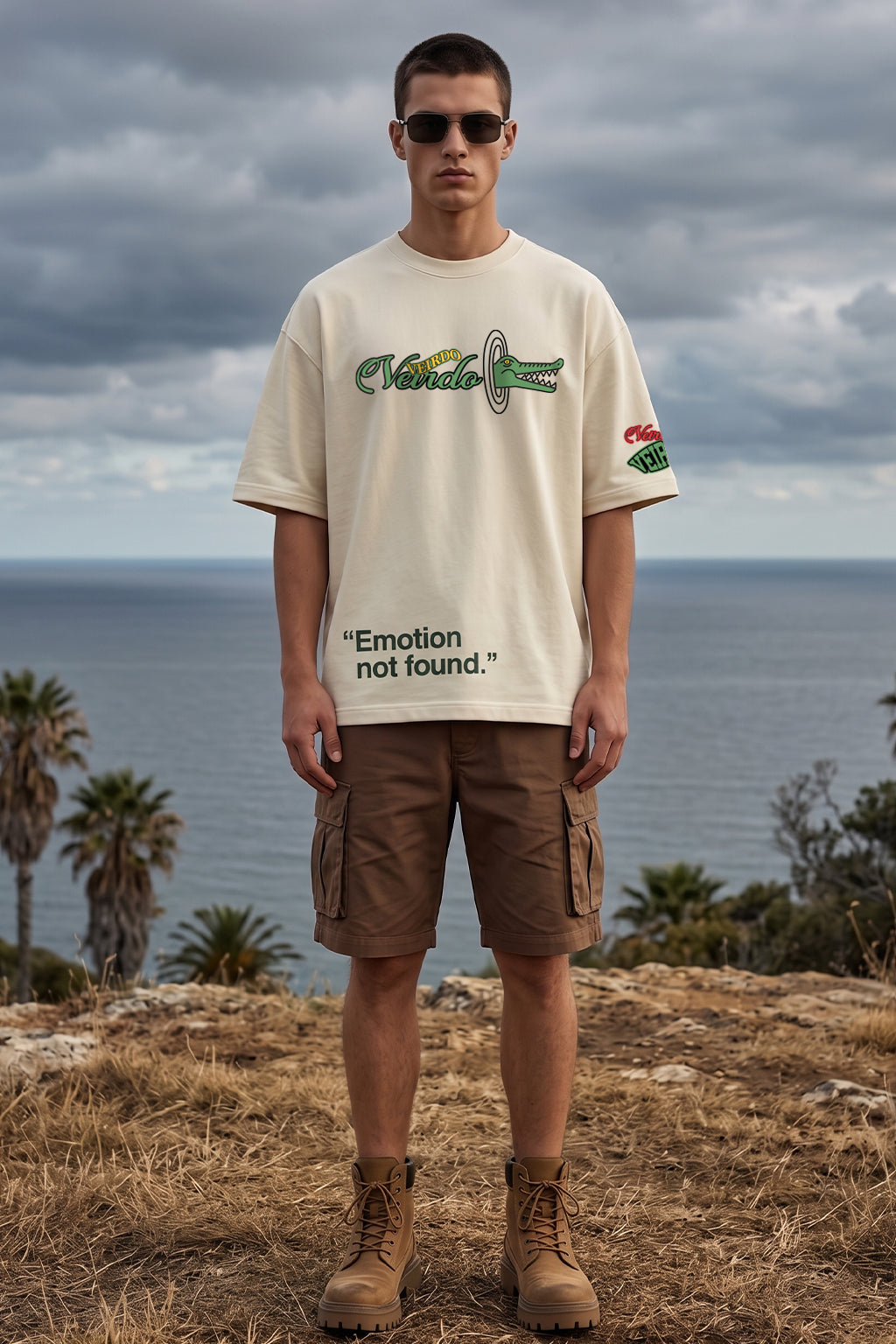 Crocodilian Swanwhite Oversized Puff Printed Exclusive T-shirt