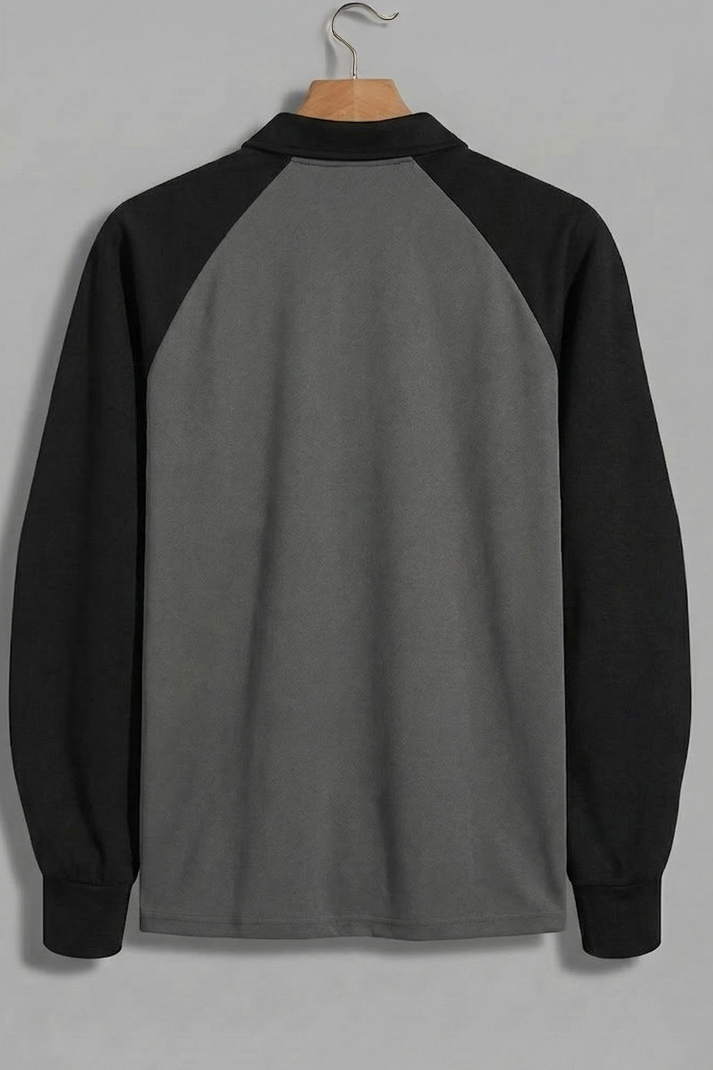 Los Angeles Grey Oversized Full Sleeve Exclusive Polo T-shirt