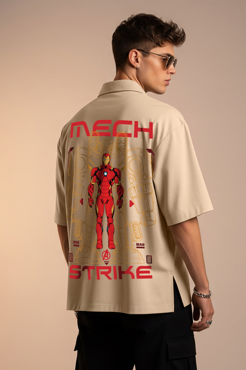 Iron Man Swanwhite Oversized Printed Exclusive Shirt