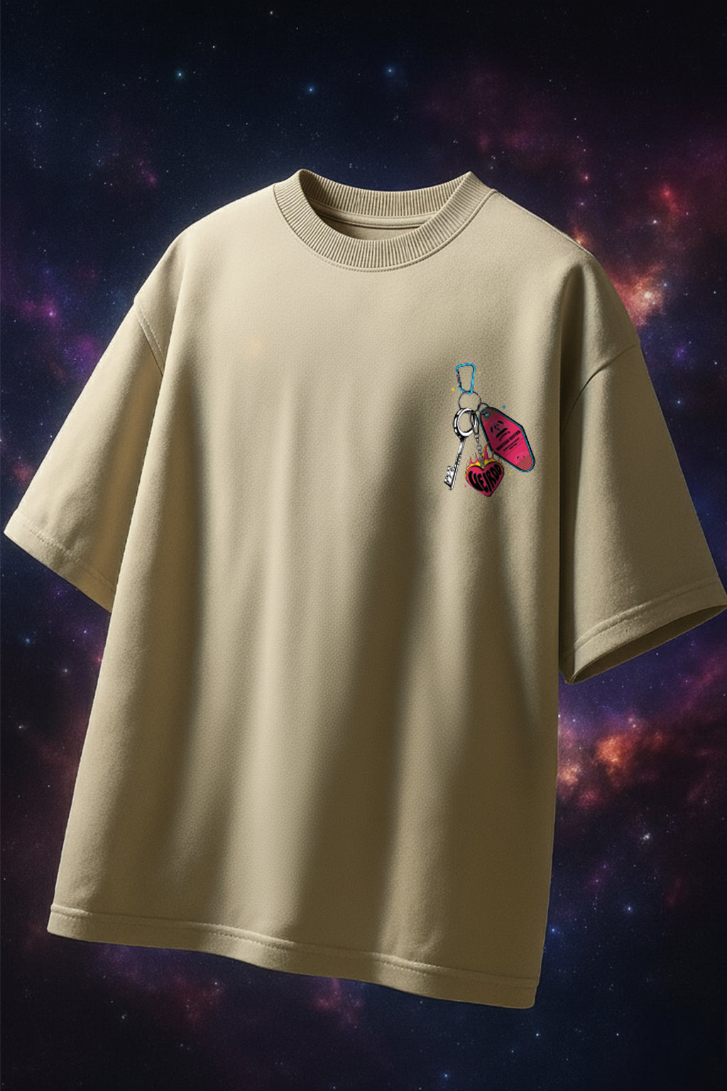 Mars Swanwhite Oversized Puff Printed Exclusive T-shirt
