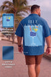 Blue Lagoon Blue Plus Size Printed Exclusive Shirt