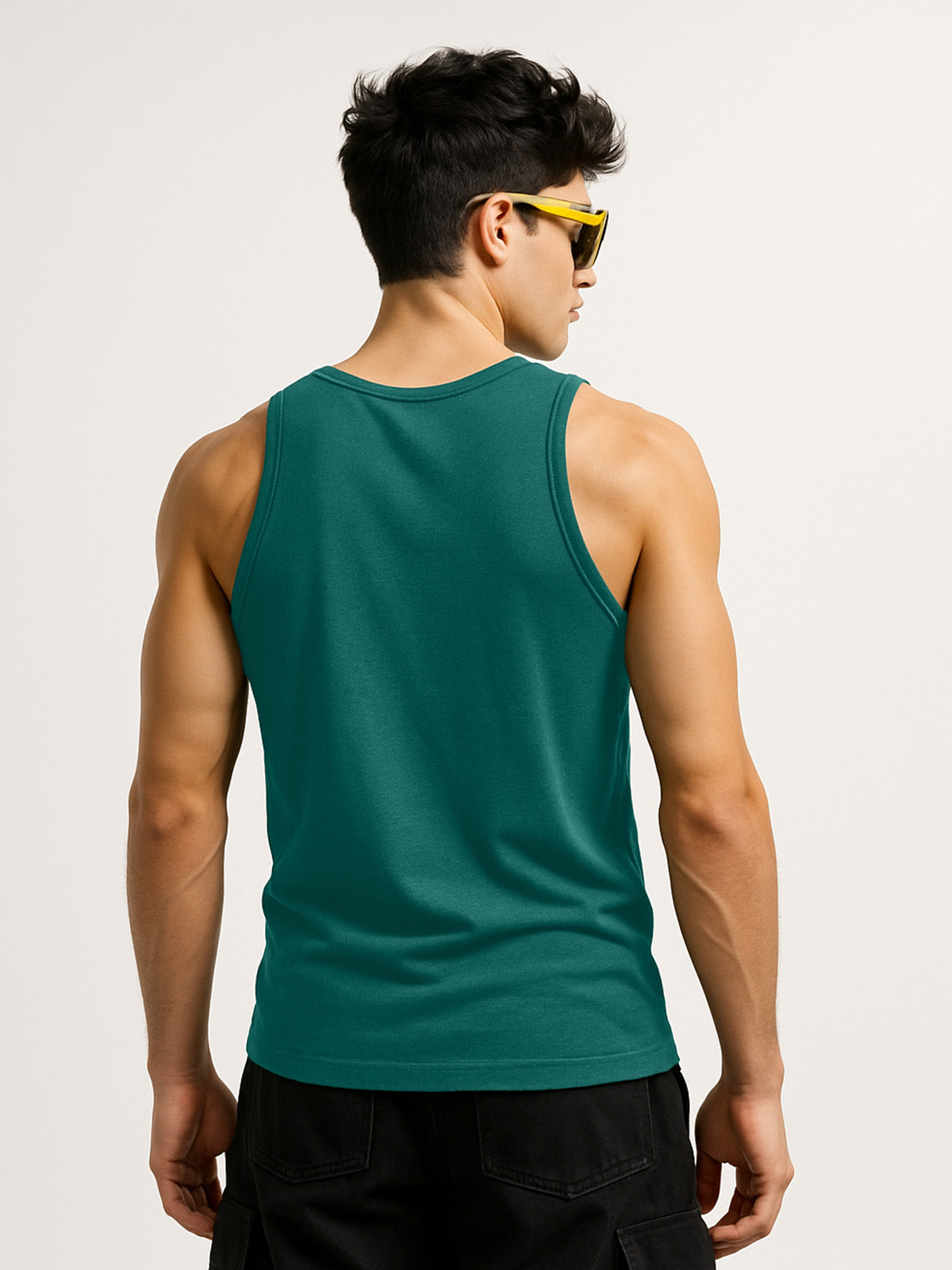 Victory Green Regular Fit Printed Vest