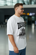 Desire White Graphic Printed Plus Size T-shirt