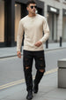 Henley Swan White Solid T-shirt