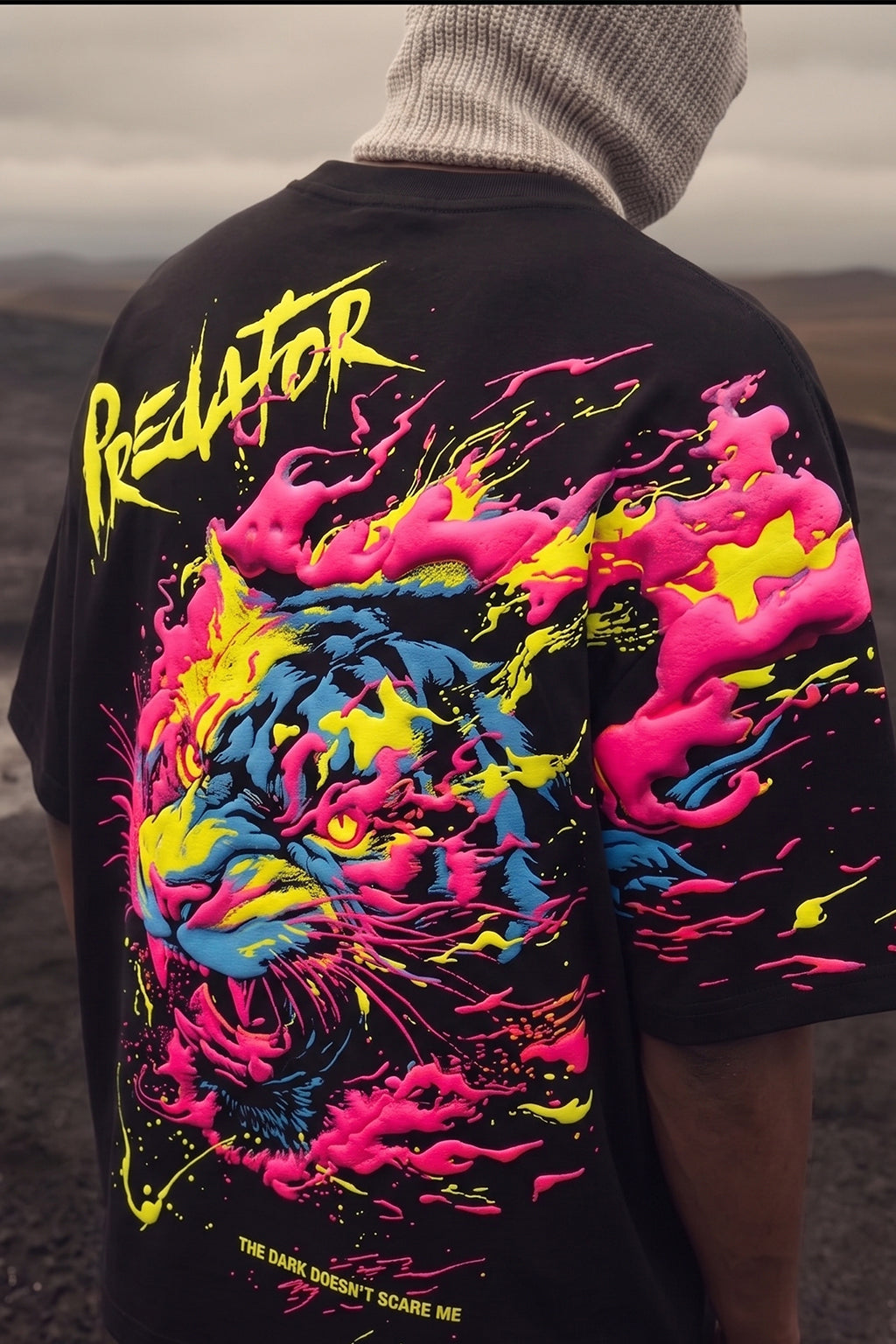 Predator Black 3D Puff Print Exclusive T-shirt Supreme Edition