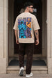 Black Panther Swanwhite Oversized Back Graphic Printed T-shirt