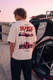 Apex Swanwhite Oversized Back Printed T-shirt