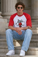 Peter Parker Red Raglan Oversized Printed T-Shirt