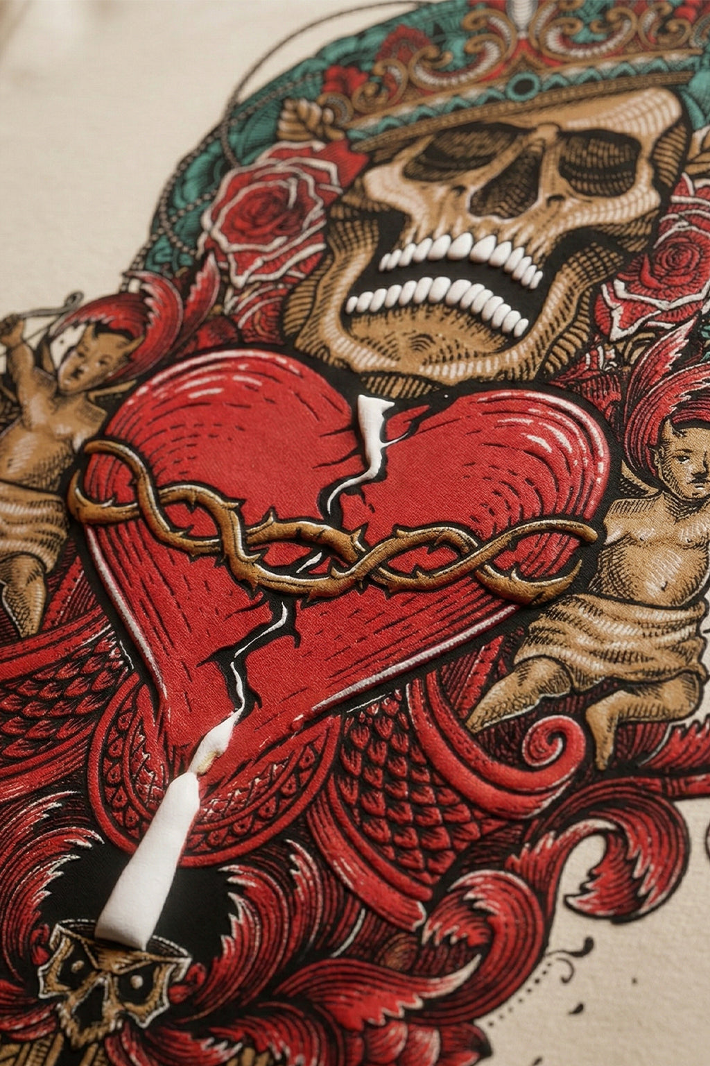 Chaos Swanwhite 3D Puff Print Exclusive T-shirt Supreme Edition