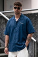 Nature Navy Oversized Printed Exclusive Shirt