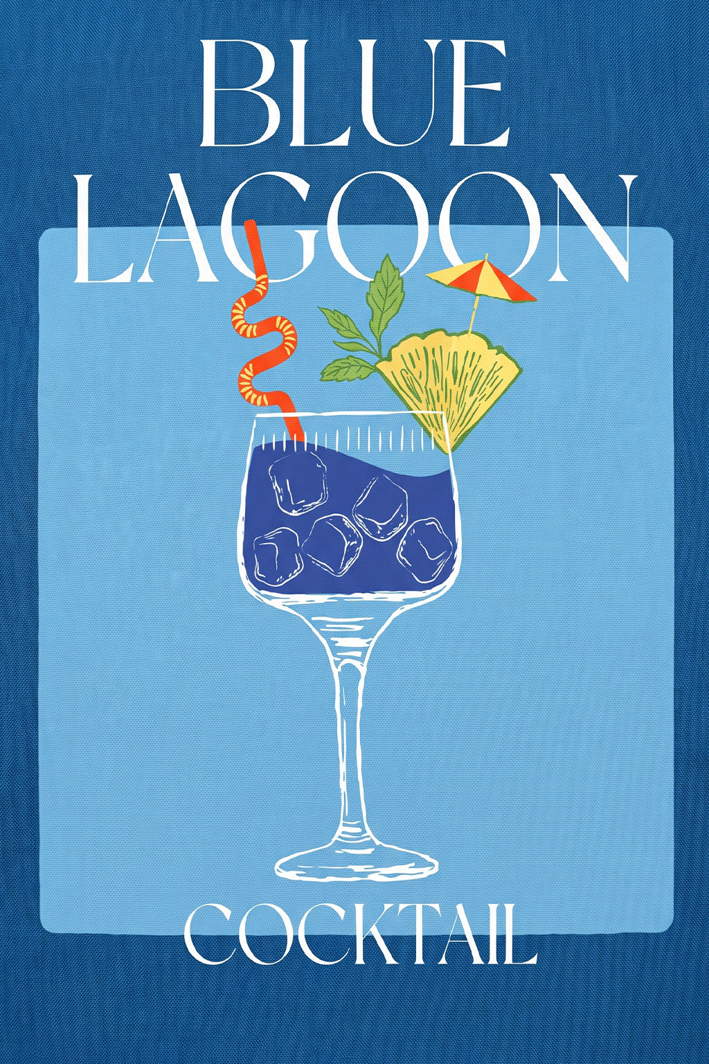 Blue Lagoon Blue Plus Size Printed Exclusive Shirt