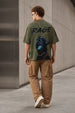 Black Panther Olive Back Printed Exclusive T-shirt Supreme Edition