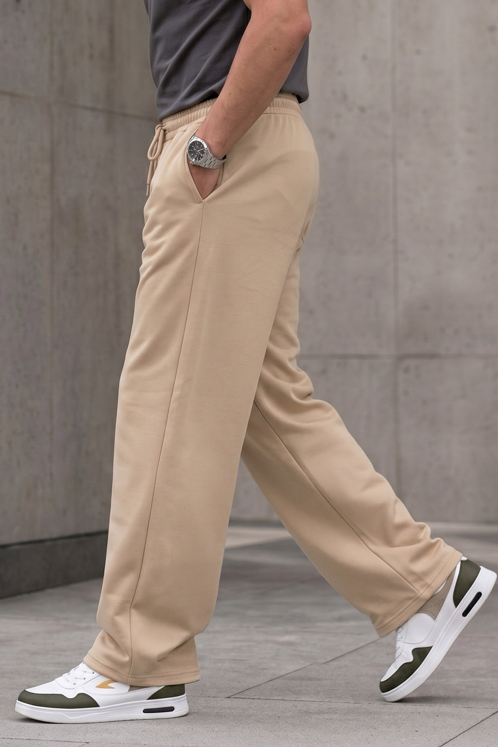 Swanwhite Minimalist Loopknit Loose Fit Streetwear Jogger
