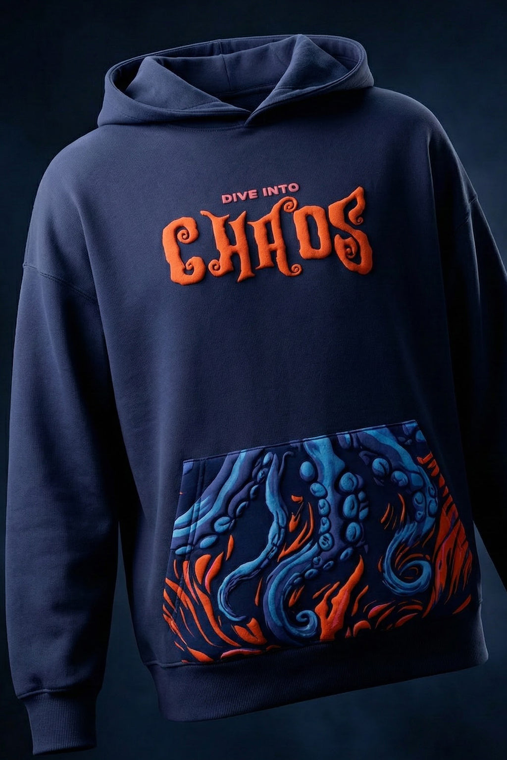 Chaos Future Dusk Oversized Puff Printed Exclusive Hoodie