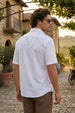 White Plain Regular Fit Half Sleeve Single Pocket Exclusive Shirt