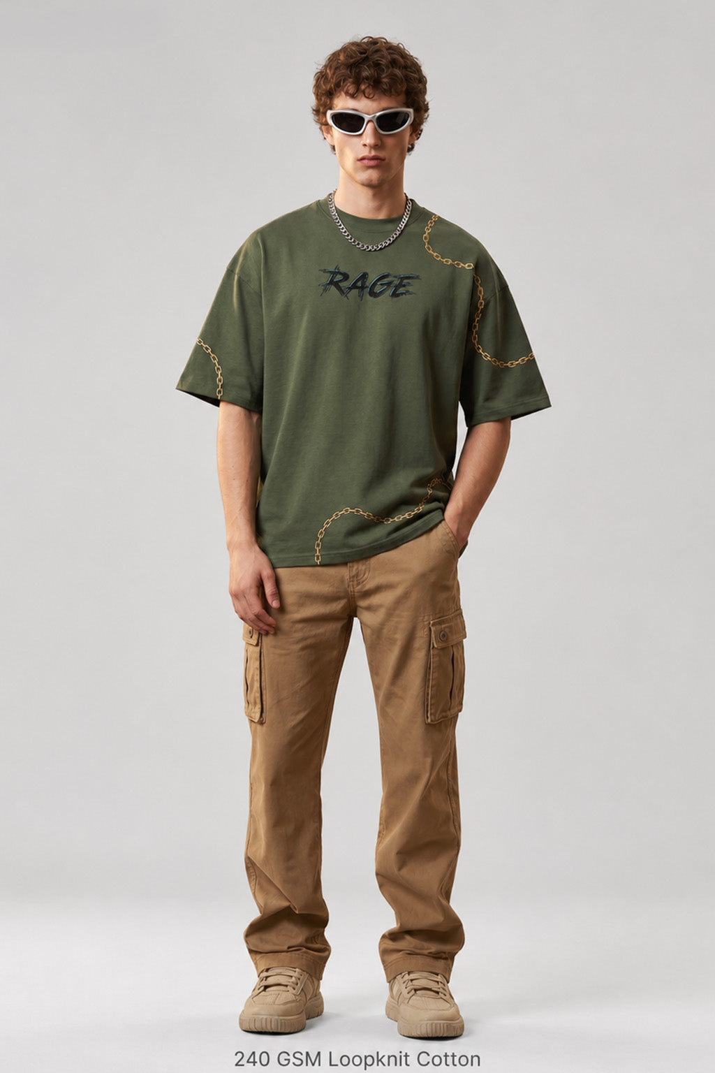 Black Panther Olive Back Printed Exclusive T-shirt Supreme Edition