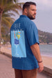 Blue Lagoon Blue Plus Size Printed Exclusive Shirt