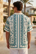Paisley White All Over Print Oversized Exclusive Shirt