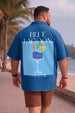 Blue Lagoon Blue Plus Size Printed Exclusive Shirt
