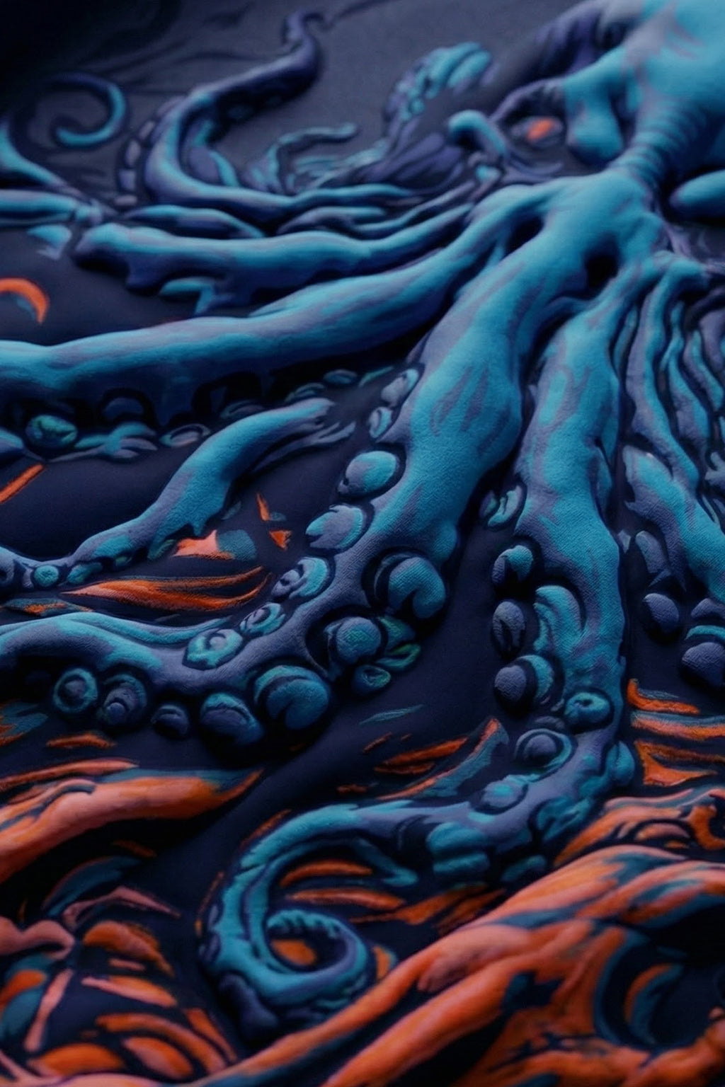 Chaos Future Dusk Oversized Puff Printed Exclusive Hoodie