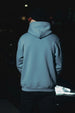 Heritage Blue Plain Oversized Fit Hoodie